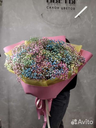 Букеты и композиции из гипсофилы