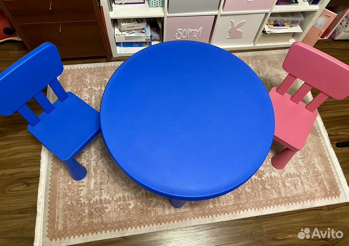 Детский столик и стульчик IKEA