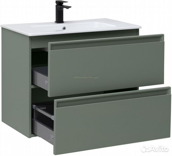 Allen Brau Eclipse 1.E1002.CGM Тумба под раковину, олива матовая