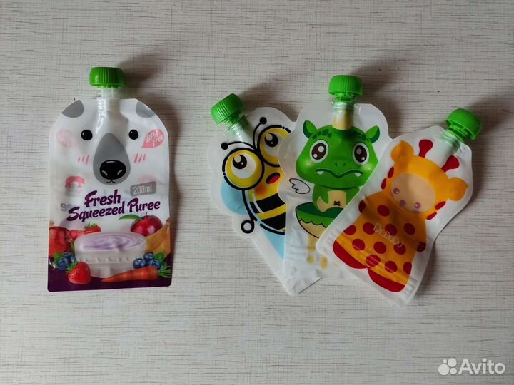 Многоразовые пауч-пакеты для детского питания