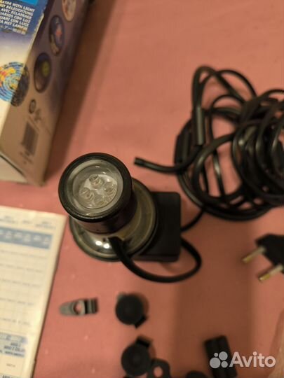 Аэратор аквариум. Hydor Ario Color 4 с подсветкой