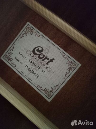 Гитара cort guitars 30 model earth70 nt