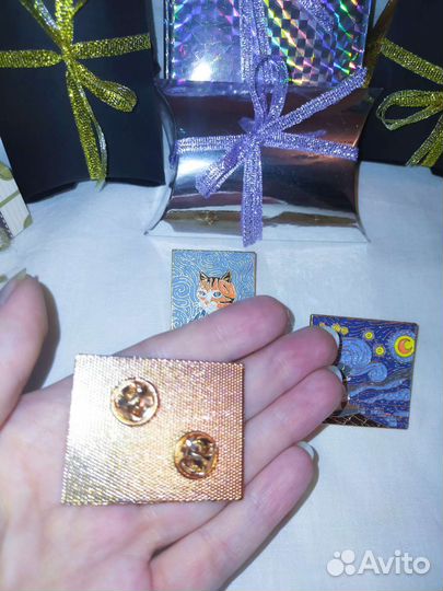 Ван Гог Брошь. Значок Новый