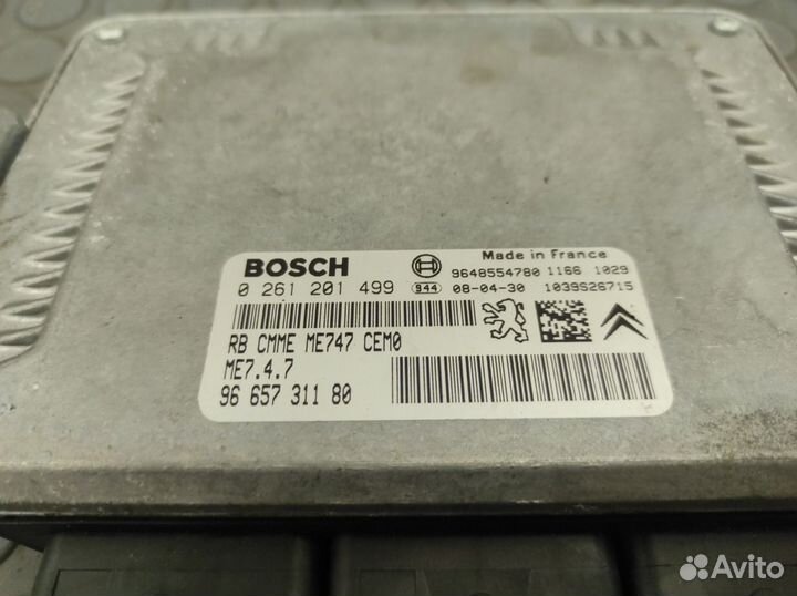 Эбу двигателя Citroen C5 X7 ES9A 3.0 2008