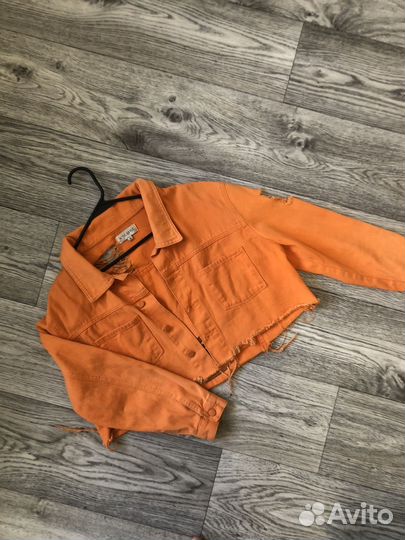 Джинсовка укороченная