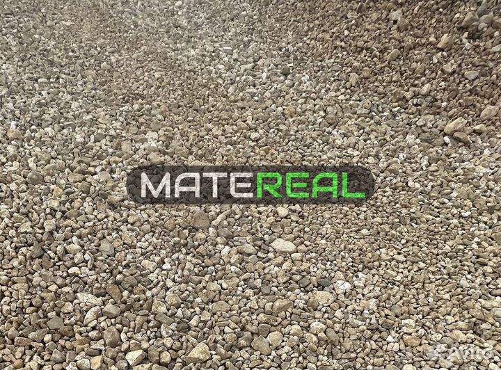 Щебень гравийный (как на фото)