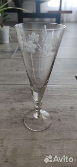 Хрустальные бокалы для шампанского СССР
