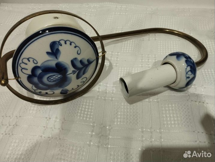 Светильник настенный СССР Гжель,фарфор