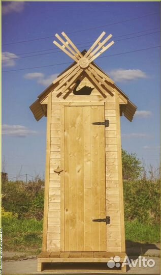 Дачный туалет с лебедем UMX