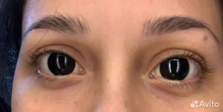 Линзы белый,красный,чёрный без диоптрий