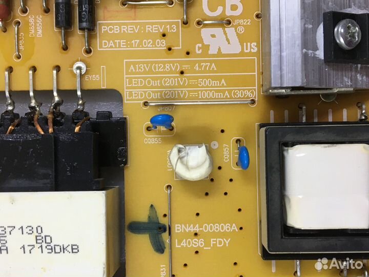 Блок питания BN44-00806A samsung UE40MU6100U