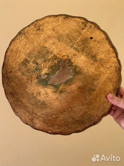 Флорентийский поднос. Дерево оригинал Италия