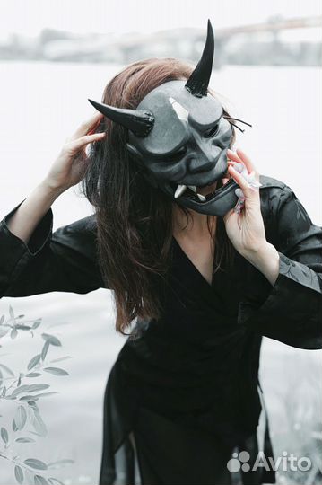 Японская Маска Ханья ручной работы (на заказ)