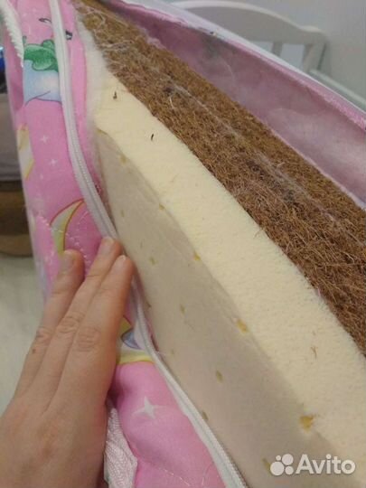 Матрас детский из натуральных материалов 120 60