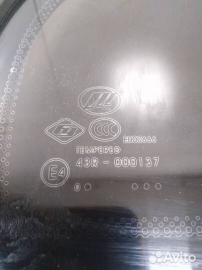 Стекло двери задней правой форточка Lifan Solano 1