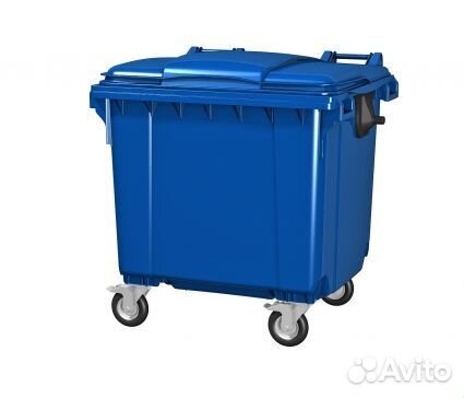 Контейнер мусорный передвижной 1100 л с крышкой
