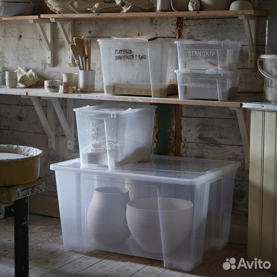 Контейнеры с крышкой икеа самла (новые)