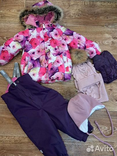 Зимний комбинезон для девочки 80 86