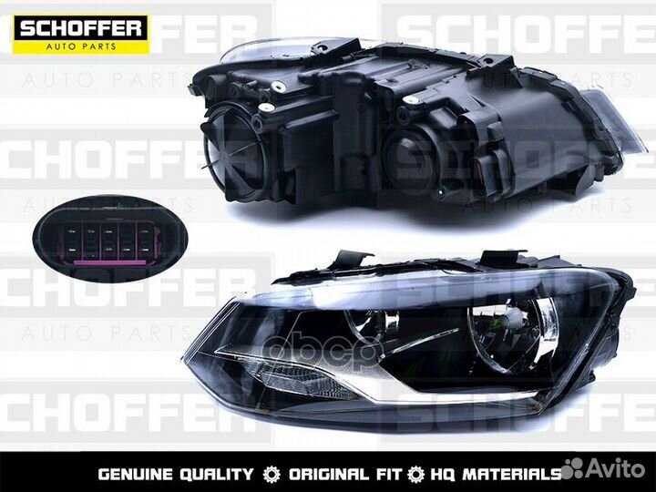 Фара левая Volkswagen Polo sedan (V 2015-2020)
