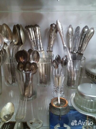 Мельхиоровые столовые приборы СССР