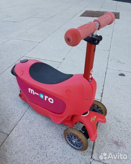 Самокат беговел 2в1 Micro Mini Deluxe Red