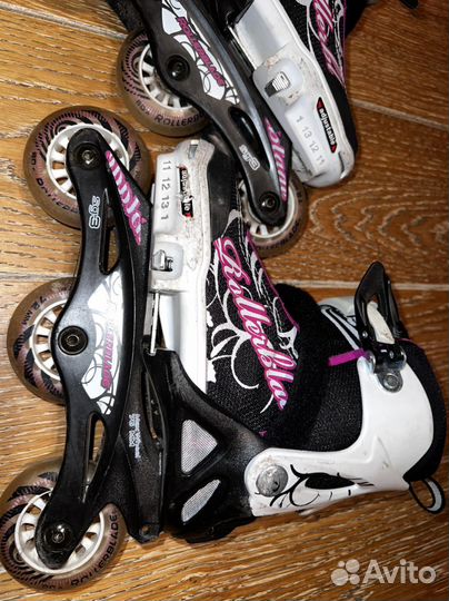 Роликовые коньки, шлем, защита Rollerblade