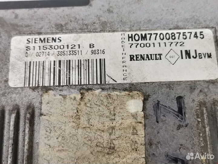 Блок управления двигателем для Renault Scenic 1