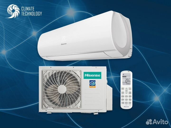 Кондиционер hisense LUX Design DC R32