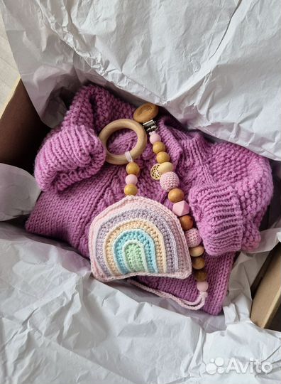 Вязаный комбинезон 56-62