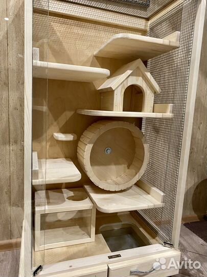 Клетка витрина для шиншилл, дегу и др грызунов