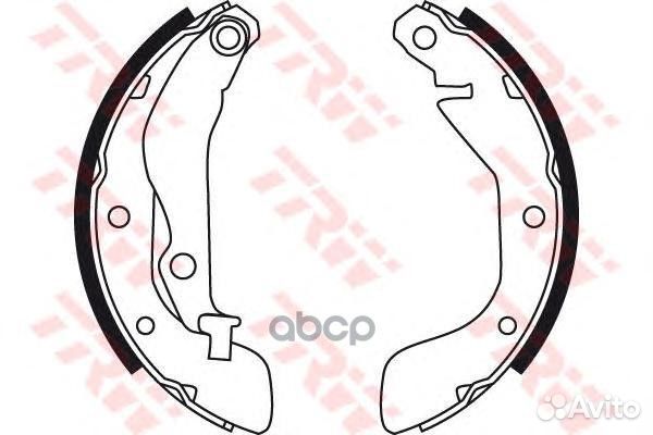 Колодки тормозные барабанные зад TRW GS8760 GS8