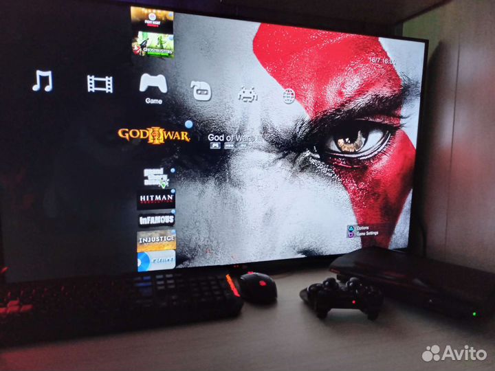 SonyPs3/прошитая/500гб/50 игр/Super Slim