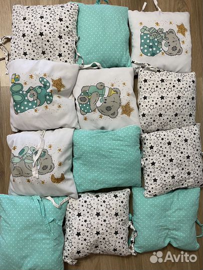 Подушки на бортики для кровати