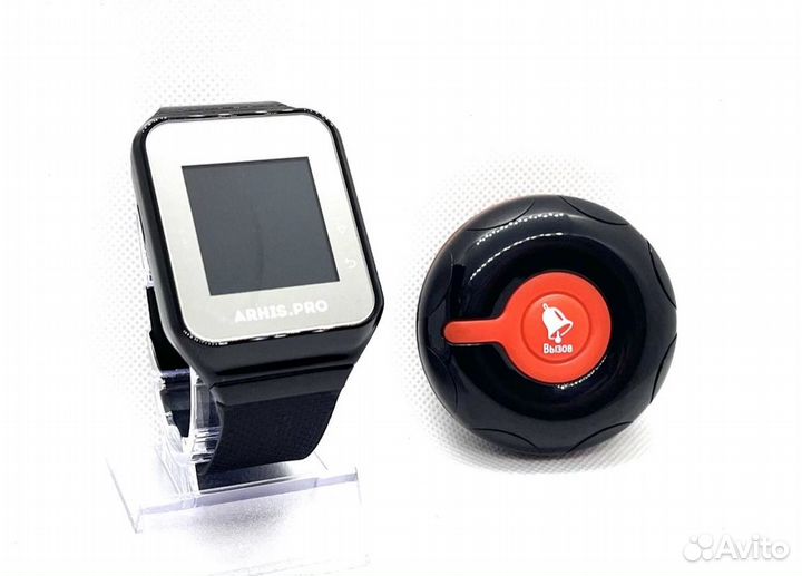 Кнопка вызова официанта персонала Классик и часы