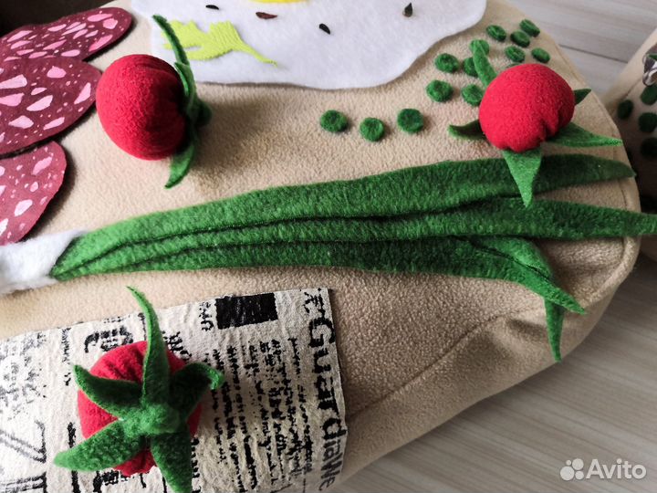 Декор кухни Подушка Завтрак Мужчины