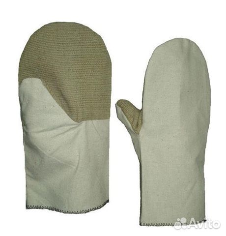Рукавицы х/б с брезентом