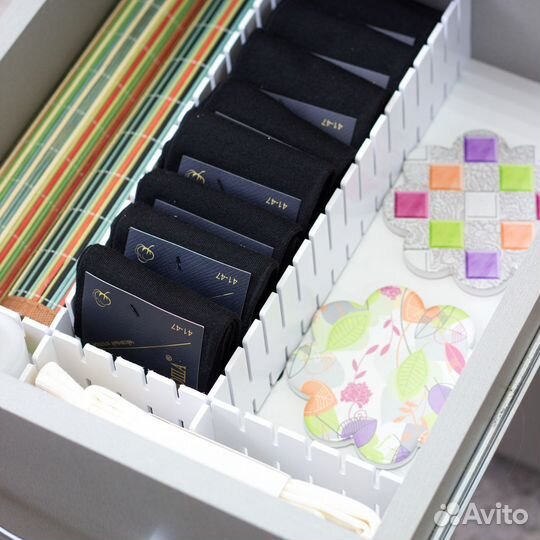 Разделители для ящиков Комплект 6 шт. Размер разде