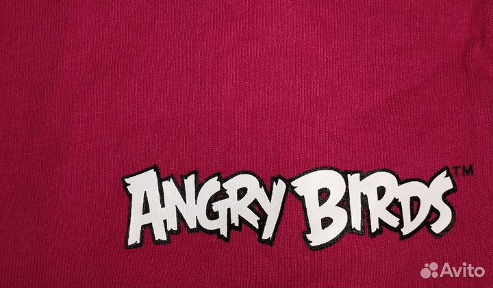 H&m красная майка детская angry birds