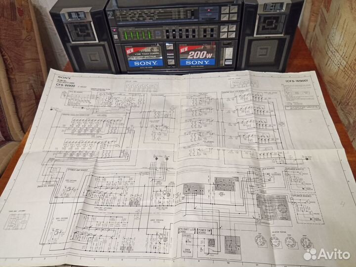Эксклюзивная магнитола Sony модель CFS-W900