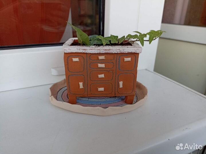 Кашпо для цветов керамика