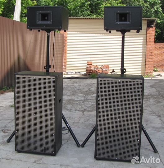 Колонки KF-Music 2100W 4ш Рупоры SUB-12