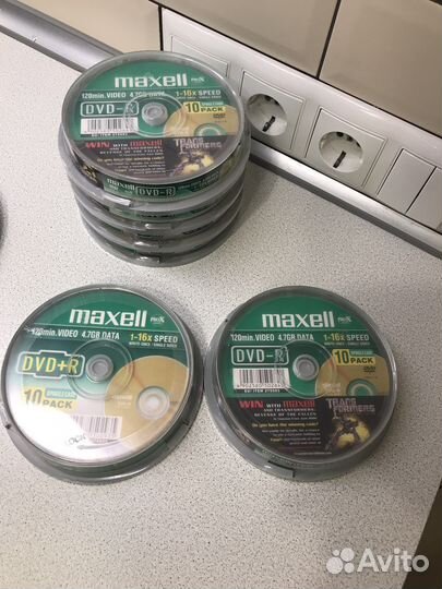 Диски Maxell DVD-R DVD+R. Болванки