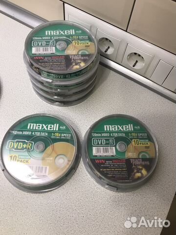 Диски Maxell DVD-R DVD+R. Болванки