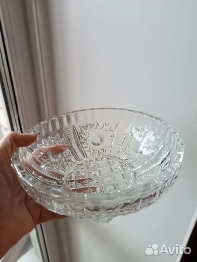 Ваза хрустальная