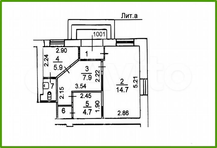 Помещение 42.3 кв. м