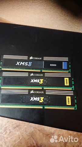 Оперативная память DDR3 Corsair XMS3 1600MHz