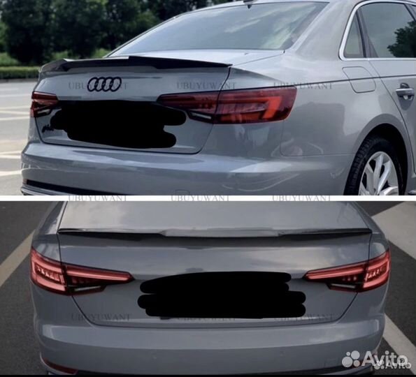 Спойлер на багажник Audi A4 B9