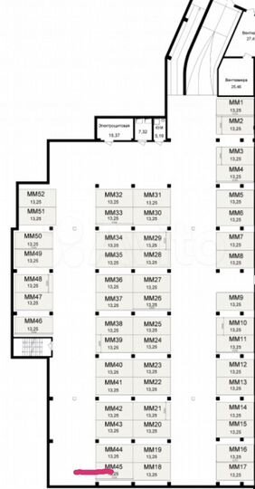 Машиноместо, 14 м²