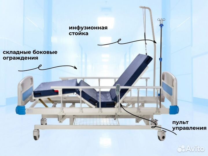 Кровать функциональная для ухода за больными