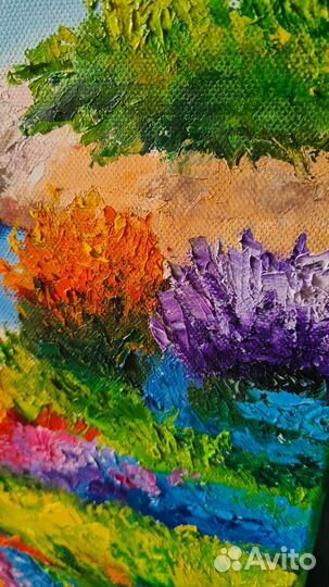 Картина маслом на холсте пейзаж